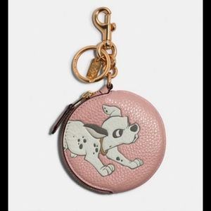 Coach x disney 101 Dalmatians coin purse bag charm